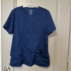 Cherokee Blue Scrub Top & Pants Navy Set XL & L Healthcare Workwear Revolution